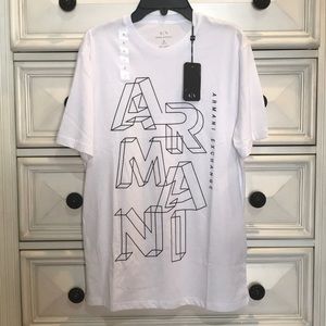 Armani Exchange White T-Shirt Small